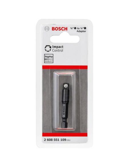 Adaptador de Enchufe Bosch PRO 1/4" (6.35 mm) para Taladro
