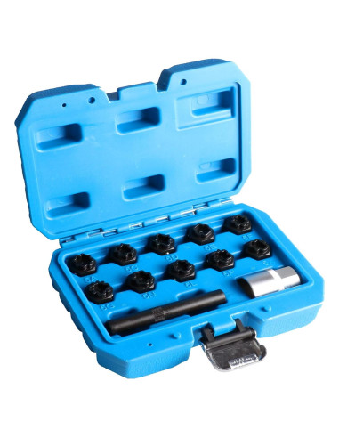 Juego de Llave de Tuercas de Rueda Antirrobo BELEY 12pcs