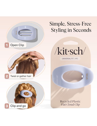 Clip de Garra Plano Kitsch Mediano Brisa de Hortensia