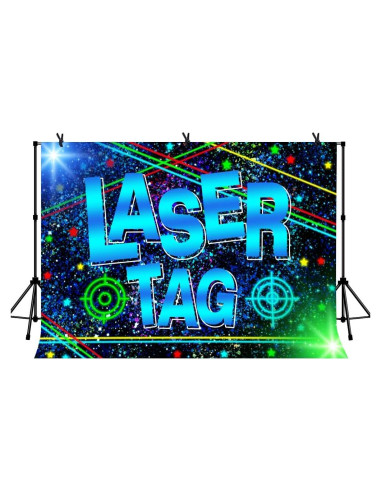 Backdrop Vinilo Mejorado 213x152cm Laser Tag BJLSLY770