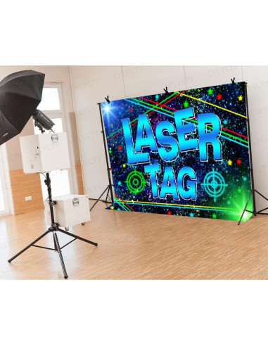 Backdrop Vinilo Mejorado 213x152cm Laser Tag BJLSLY770