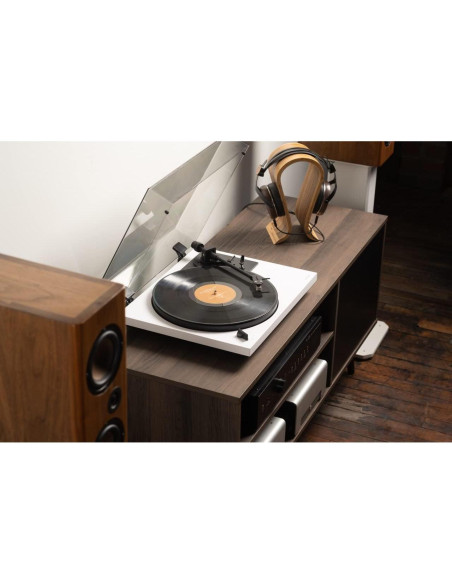 Tocadiscos Andover Audio SpinDeck 2 Blanco - Semi-Automático, 45 RPM