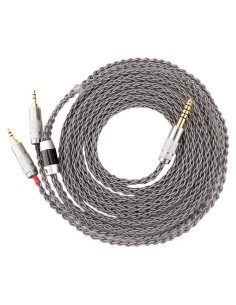 Cable de Auriculares 4.4mm a Doble 2.5mm Macho XIUSHAOT 2m