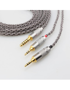 Cable de Auriculares 4.4mm a Doble 2.5mm Macho XIUSHAOT 2m 2