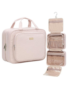 Bolsa de Aseo de Viaje NISHEL Rosa para Mujeres 30.5x22.9cm