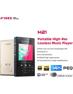 Reproductor de Música FiiO M21 Android 13 DAC Cuádruple Oro 2