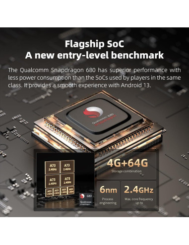 Reproductor de Música FiiO M21 Android 13 DAC Cuádruple Oro