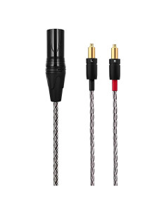 Cable Balanceado XLR 4 Pines 1.4m Cobre Plateado 6N para Shure