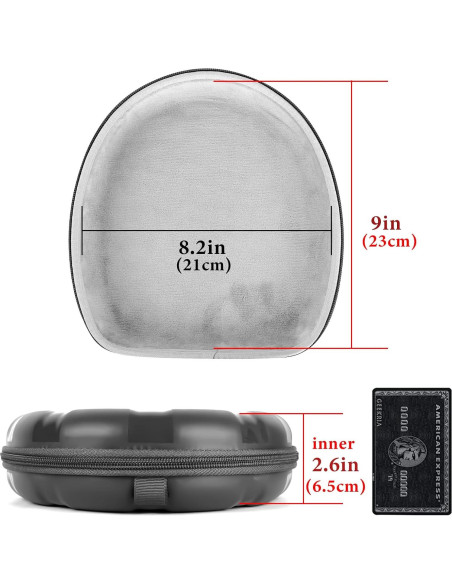 Funda Dura Geekria para Auriculares Audio-Technica - Negro