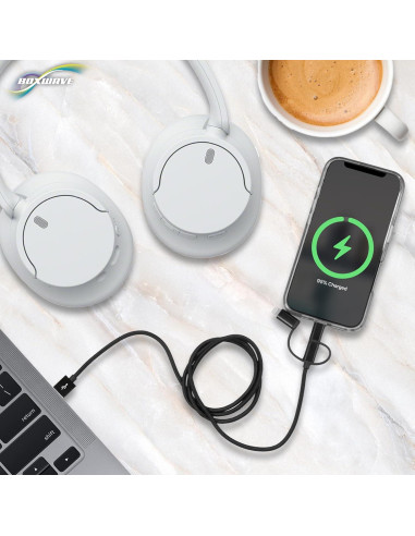 Cable BoxWave 3-en-1 Compatible Audio-Technica ATH-ANC900BT 1m