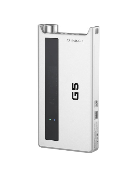 Amplificador de Auriculares y DAC TOPPING G5 Plata - Bluetooth, USB-C, AUX
