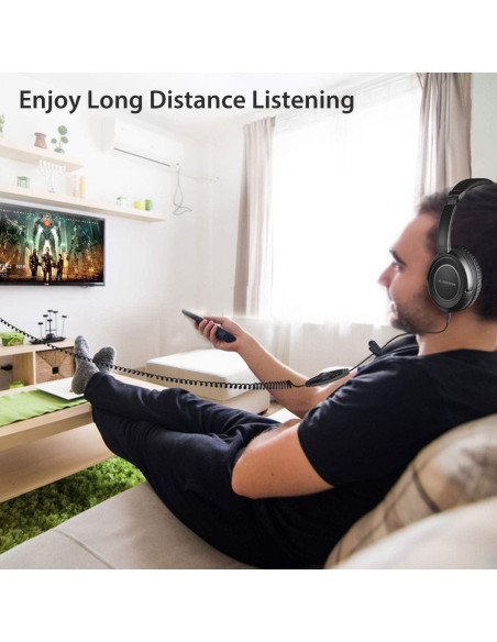 Auriculares con cable Avantree HF039 5M para TV y PC
