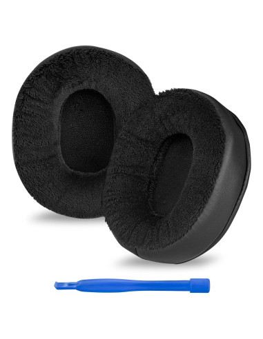 Almohadillas de Reemplazo Linkidea para Auriculares Audio-Technica M50X/M40X/M70X - Extra Gruesas Negro