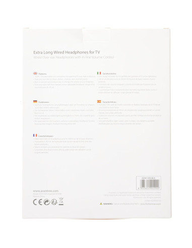 Auriculares con cable Avantree HF039 5M para TV y PC
