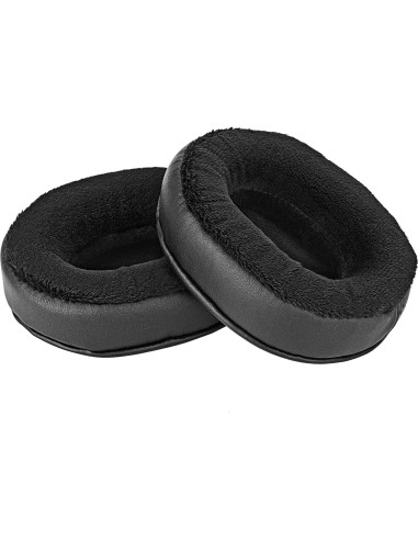 Almohadillas de Reemplazo Linkidea para Auriculares Audio-Technica M50X/M40X/M70X - Extra Gruesas Negro