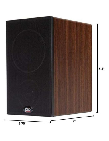 Altavoz de Estantería PSB Alpha P3 - 4" Woofer, Nogal