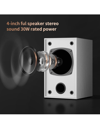 Altavoces Pasivos de Estantería Elimavi BT-10 30W Blanco