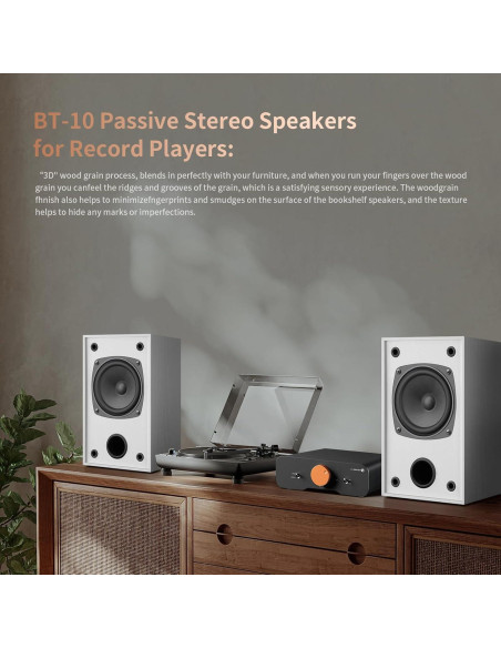 Altavoces Pasivos de Estantería Elimavi BT-10 30W Blanco