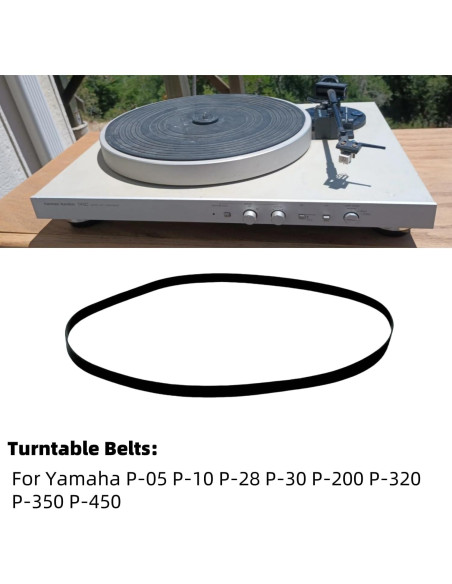 Cinturón de Reemplazo Sam&Johnny para Tocadiscos Yamaha P-05 P-10 P-28 P-30 P-200 P-320 P-350 P-450