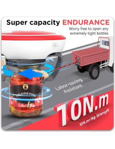 Abridor Eléctrico de Frascos Kitchek Shop KC13 - Ligero y Automático 2