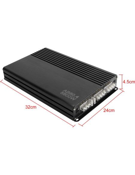 Amplificador de Coche YaeCCC 5800W 4 Canales 12V Estéreo