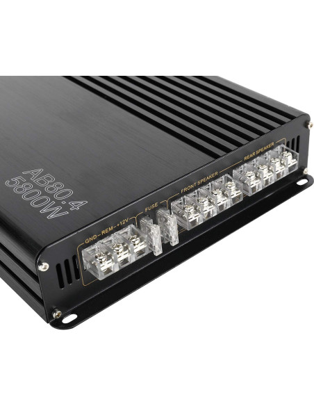 Amplificador de Coche YaeCCC 5800W 4 Canales 12V Estéreo