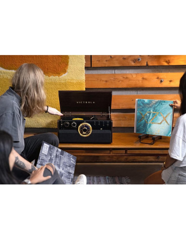 Reproductor de Vinilo 4 en 1 Victrola VTA-240B-WLN Espresso