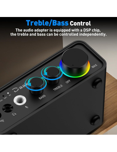 Amplificador Estéreo HiFi Daakro M19-BT 100W x 2 Bluetooth