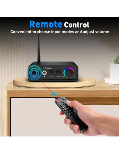 Amplificador Estéreo HiFi Daakro M19-BT 100W x 2 Bluetooth