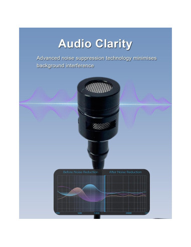 Micrófono Lavalier Audio-Technica Hirose 4 Pines Unidireccional