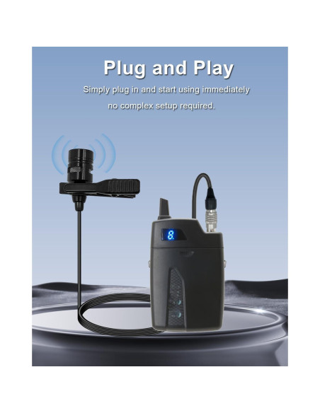 Micrófono Lavalier Audio-Technica Hirose 4 Pines Unidireccional