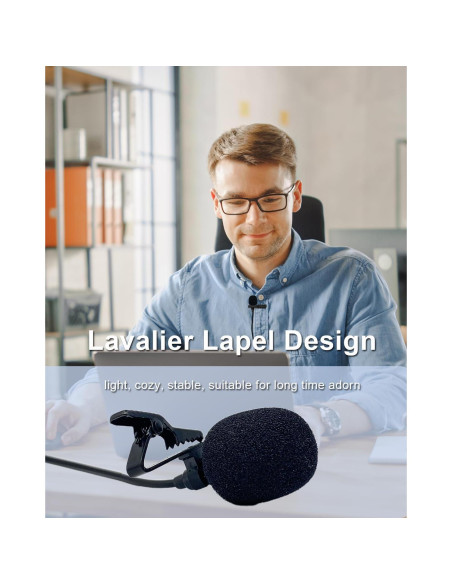 Micrófono Lavalier Audio-Technica Hirose 4 Pines Unidireccional