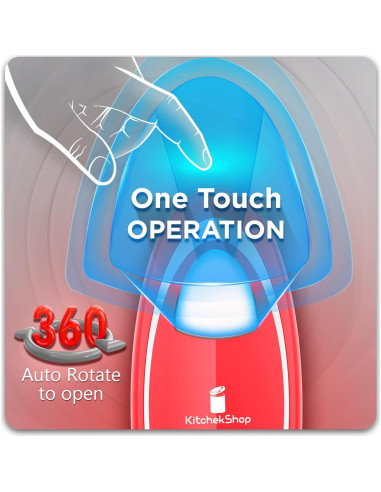 Abridor Eléctrico de Frascos Kitchek Shop KC13 - Ligero y Automático