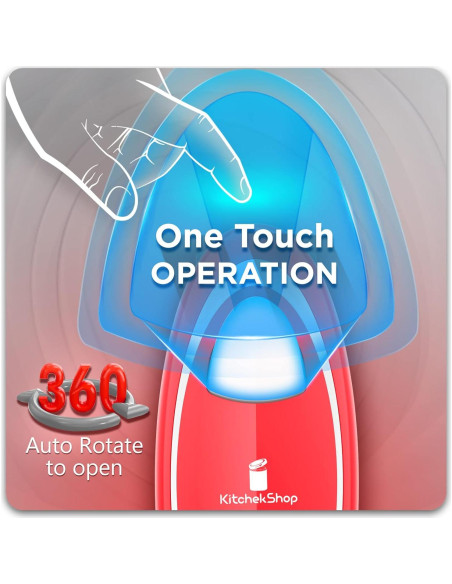 Abridor Eléctrico de Frascos Kitchek Shop KC13 - Ligero y Automático