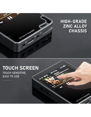 Reproductor MP3 Bluetooth H2 Touch 32GB Alta Resolución