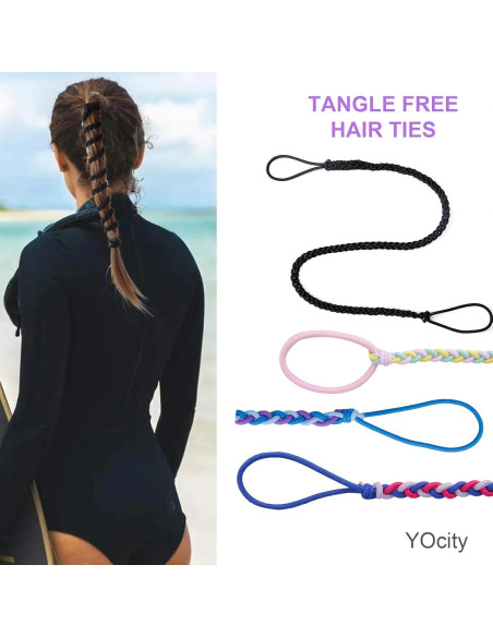 Tiras de Cabello Elásticas YOcity 4 Paquetes 40 cm Sin Daño