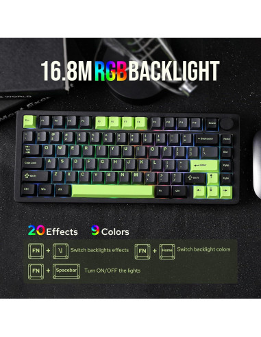 Teclado Mecánico Inalámbrico MechLands Blade75 RGB 4000mAh