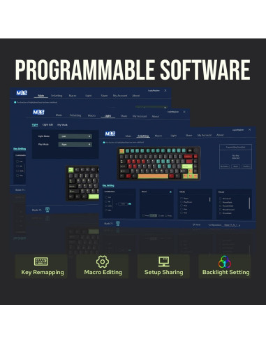 Teclado Mecánico Inalámbrico MechLands Blade75 RGB 4000mAh