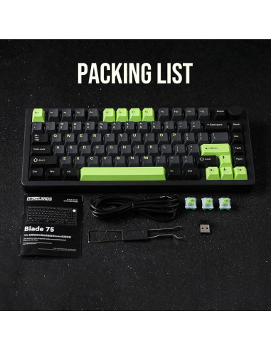 Teclado Mecánico Inalámbrico MechLands Blade75 RGB 4000mAh