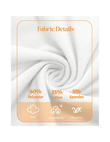 Ficerd 4 Camisetas de Lactancia Manga Corta para Mujeres