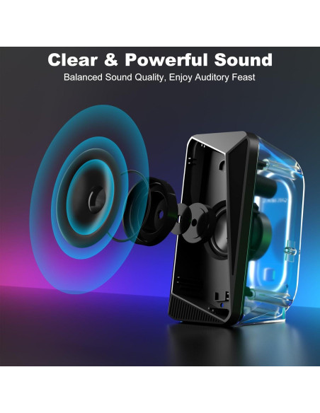 Altavoces de Computadora 2.0 Soulion C30 USB y Bluetooth