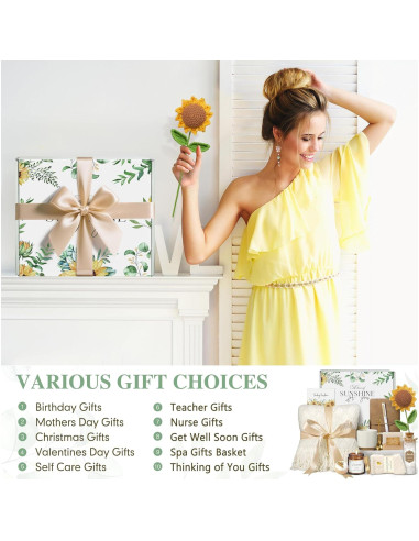 Canasta de Regalo de Cuidado Personal EIRNAY para Mujeres 12PCS