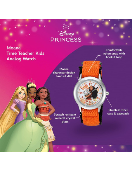 Reloj Disney Moana para Niñas 3-7 Años - Pantalla Analógica