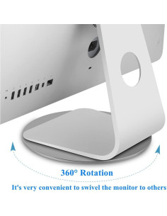 Base Giratoria para Monitor WYSXEBWZ 360 Aluminio 22 cm 2