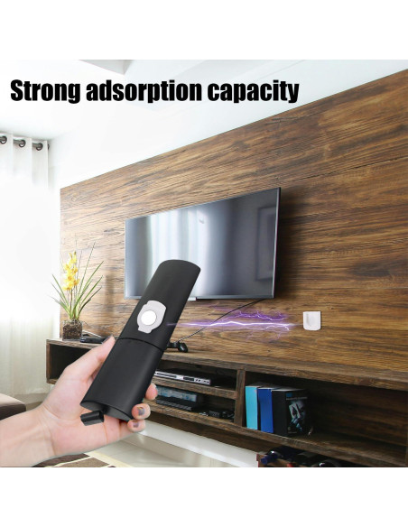 4 Soportes Magnéticos para Control Remoto Gosknor - ABS Negro