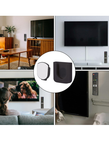 4 Soportes Magnéticos para Control Remoto Gosknor - ABS Negro