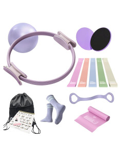 Kit de Anillo de Pilates Gtzzot 13 Piezas para Entrenamiento