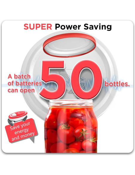 Abridor Eléctrico de Frascos Kitchek Shop KC13 - Ligero y Automático