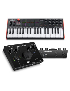 Paquete Estudio Grabación Akai MPK Mini Plus + M-Audio AIR 192x4