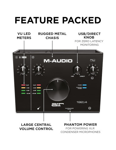 Paquete Estudio Grabación Akai MPK Mini Plus + M-Audio AIR 192x4